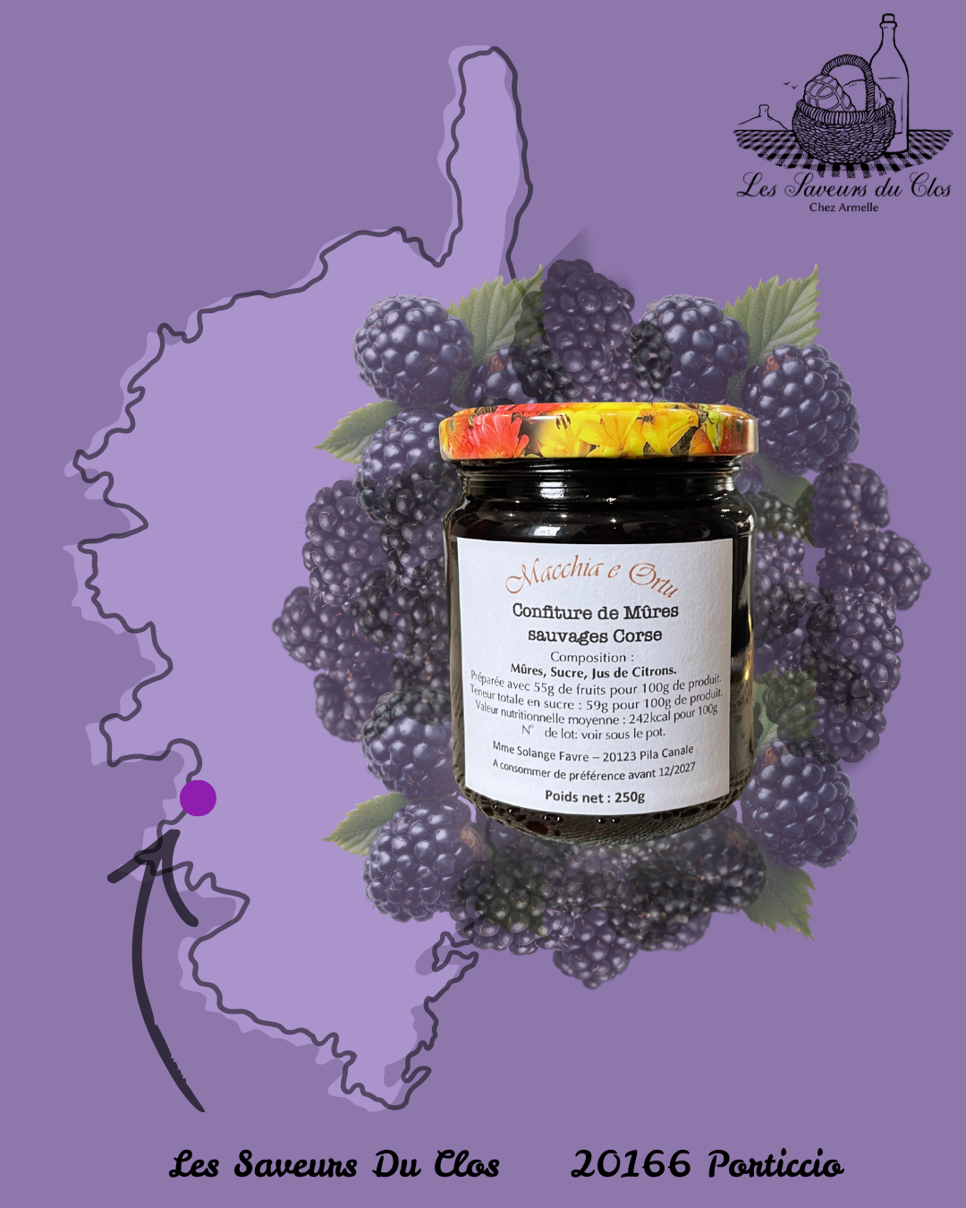 Confiture 250g Macchia e Ortu