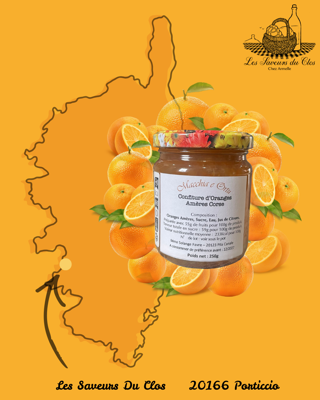 Confiture 250g Macchia e Ortu