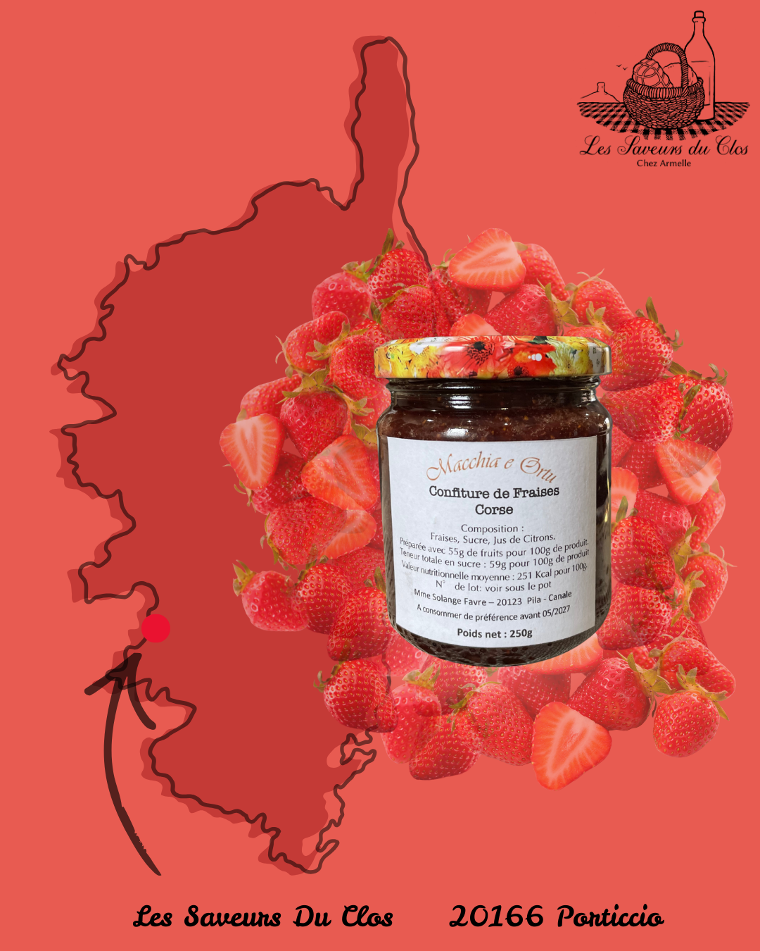 Confiture 250g Macchia e Ortu