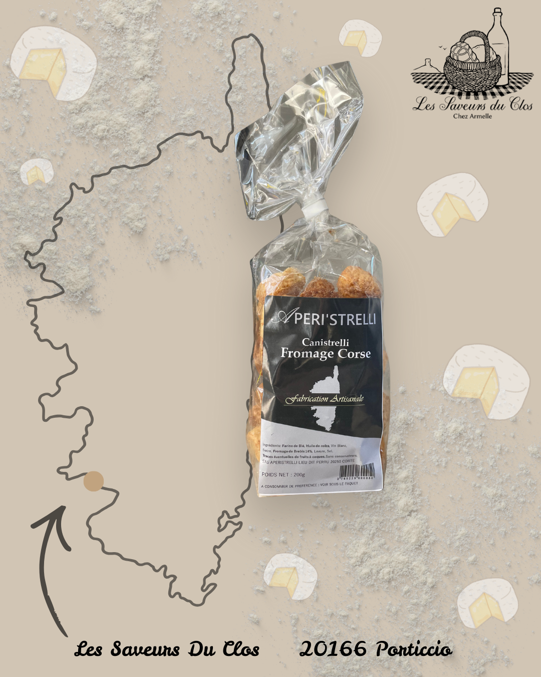 Canistrelli Salé 200g  Aperi'strelli