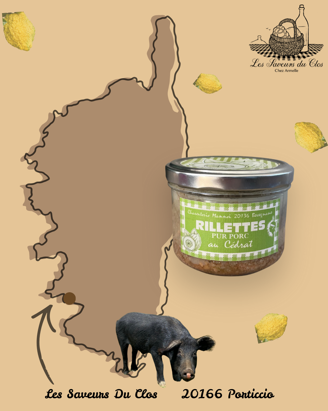 Rillettes au Porc Noir 180g Mannei
