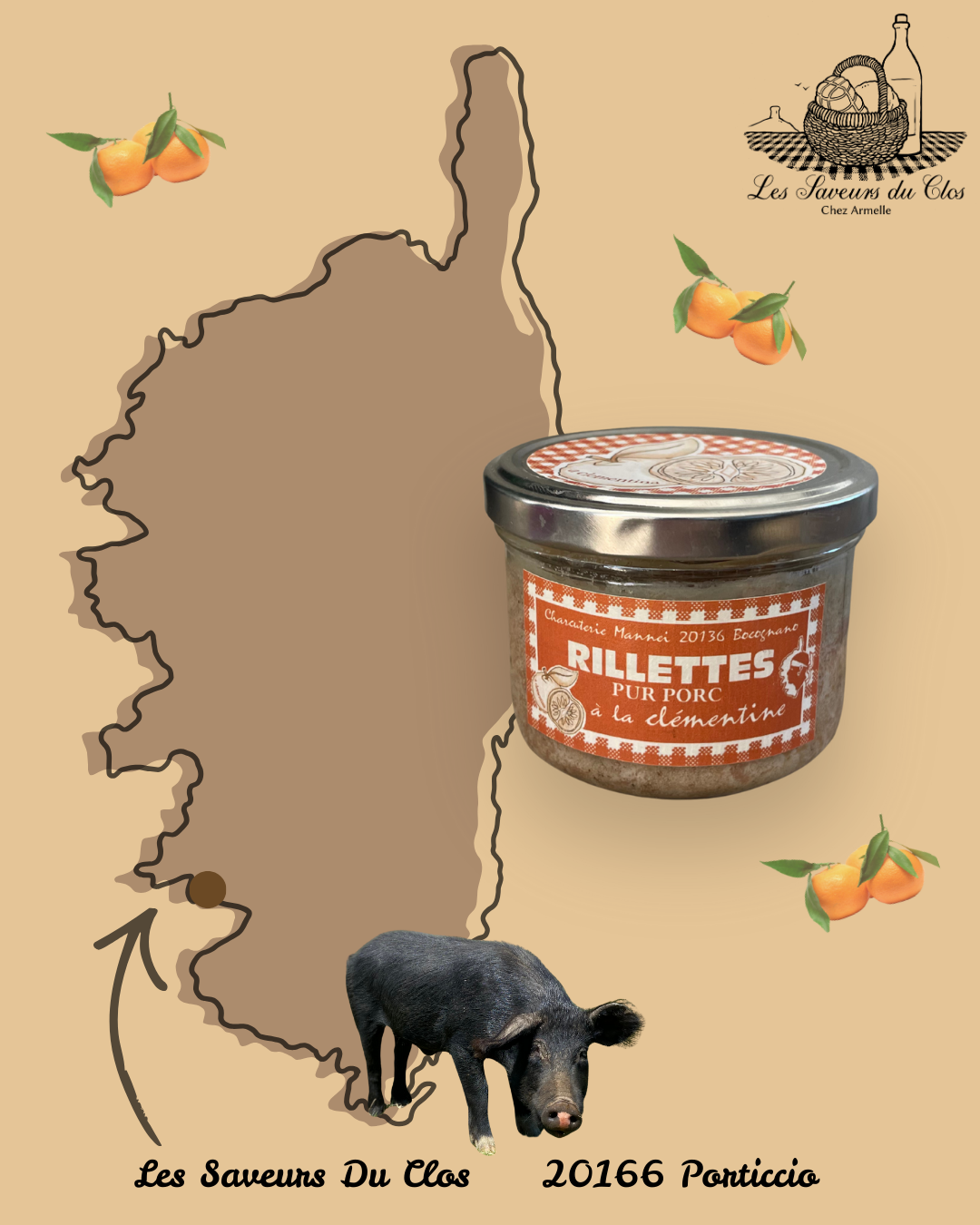 Rillettes au Porc Noir 180g Mannei