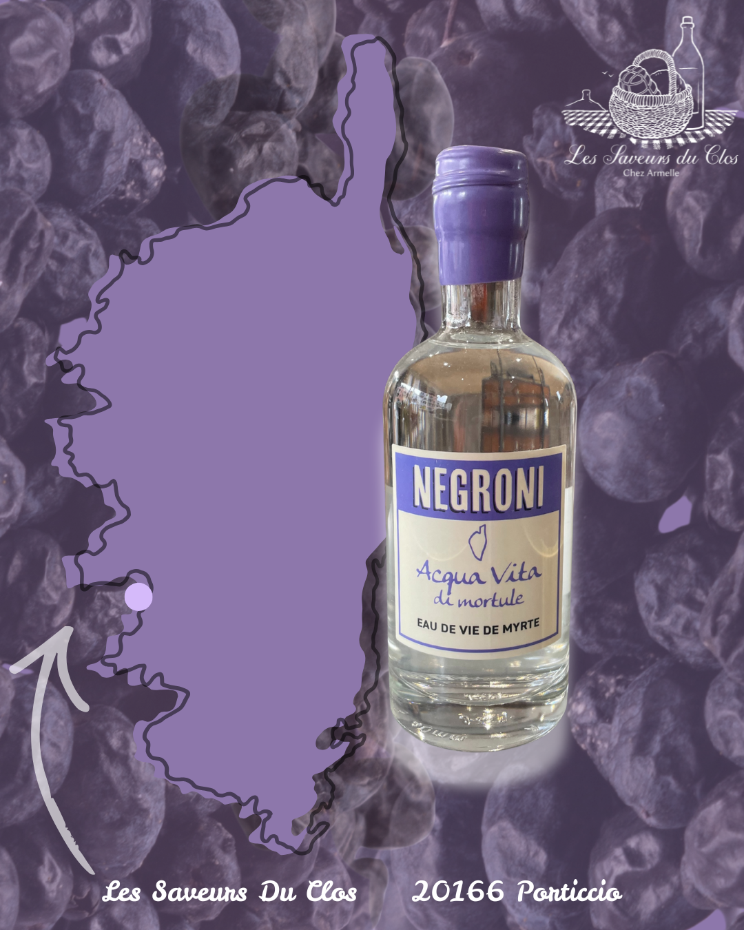 Eau de vie Myrte 35cl